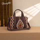 Wrangler Southwestern Print Duffle Bag - Coffee