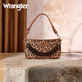 WRANGLER BROWN LEOPARD PRINT SHOULDER BAG
