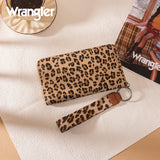 WRANGLER LEOPARD PRINT WALLET/WRISTLET - LEOPARD