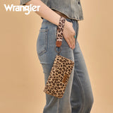 WRANGLER LEOPARD PRINT WALLET/WRISTLET - LEOPARD