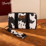 Wrangler Cow Print Wallet -Black