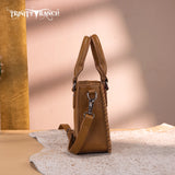 Trinity Ranch Floral Tooled Collection Mini Tote/Crossbody - Light Brown
