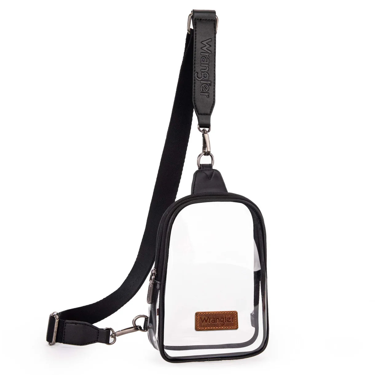 WRANGLER CLEAR SLING BAG - BLACK
