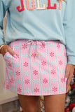 WHIMSY PEPPERMINT MINT SKORT