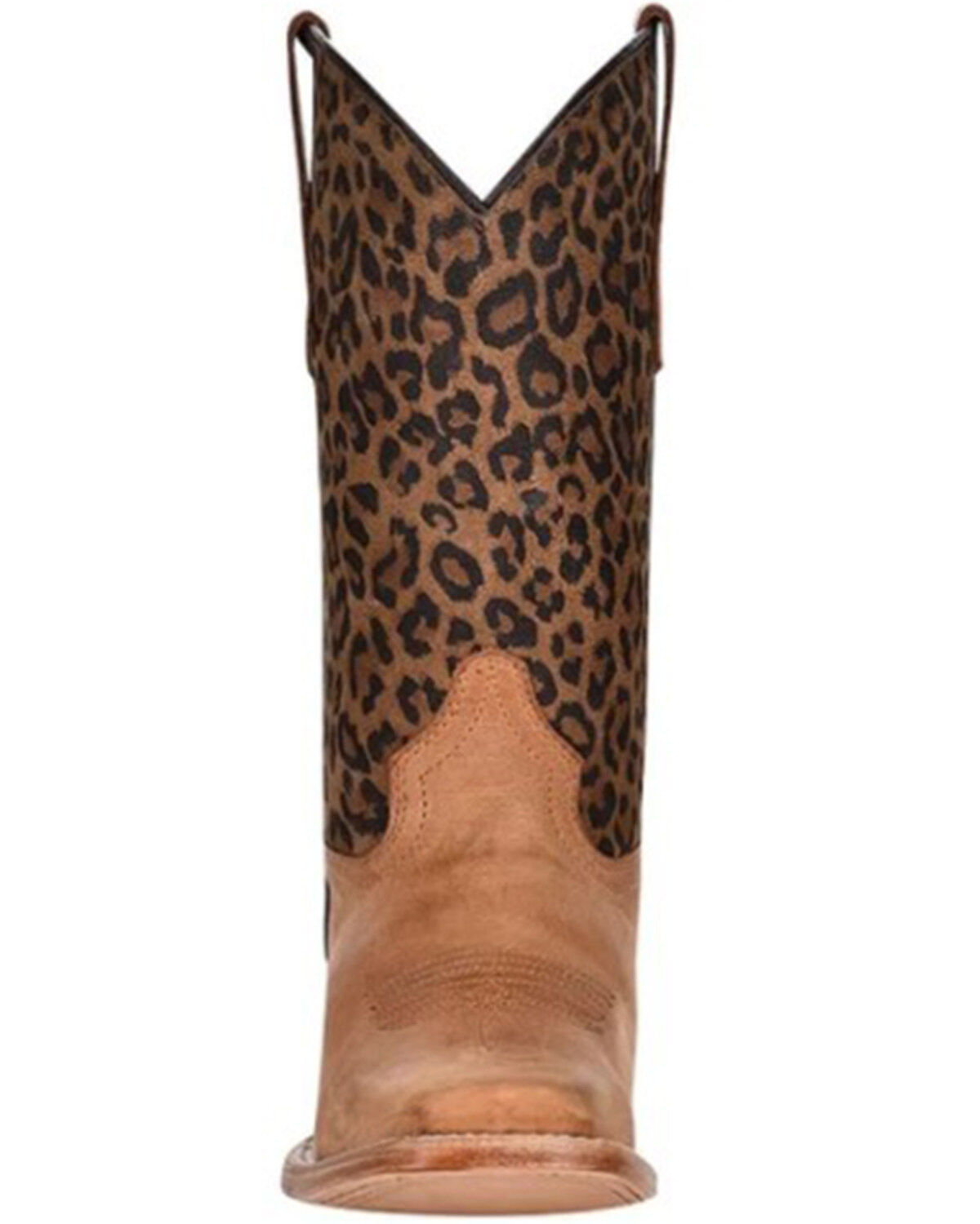 CIRCLE G BY CORRAL BOOTS GIRLS' LEOPARD PRINT SQUARE TOE WESTERN BOOTS - J7104