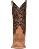 CIRCLE G BY CORRAL BOOTS GIRLS' LEOPARD PRINT SQUARE TOE WESTERN BOOTS - J7104