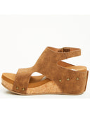 VERY G WOMEN'S WALLY TOOLED SANDAL - TAN