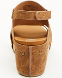 VERY G WOMEN'S WALLY TOOLED SANDAL - TAN