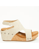 VERY G WOMEN'S WALLY TOOLED SANDAL - CREAM