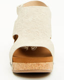 VERY G WOMEN'S WALLY TOOLED SANDAL - CREAM