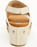 VERY G WOMEN'S WALLY TOOLED SANDAL - CREAM
