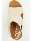 VERY G WOMEN'S WALLY TOOLED SANDAL - CREAM