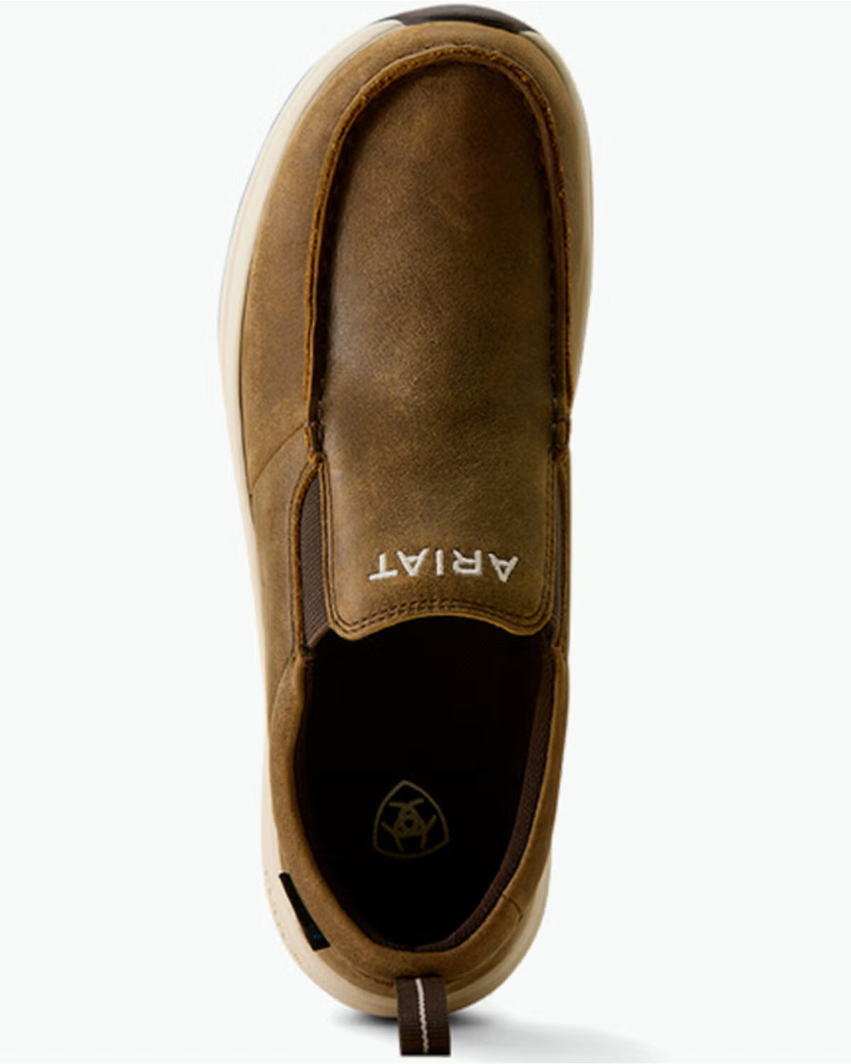 ARIAT WOMEN'S BUCKEYE SLIP ON H20 BROWN BOMBER SHOES