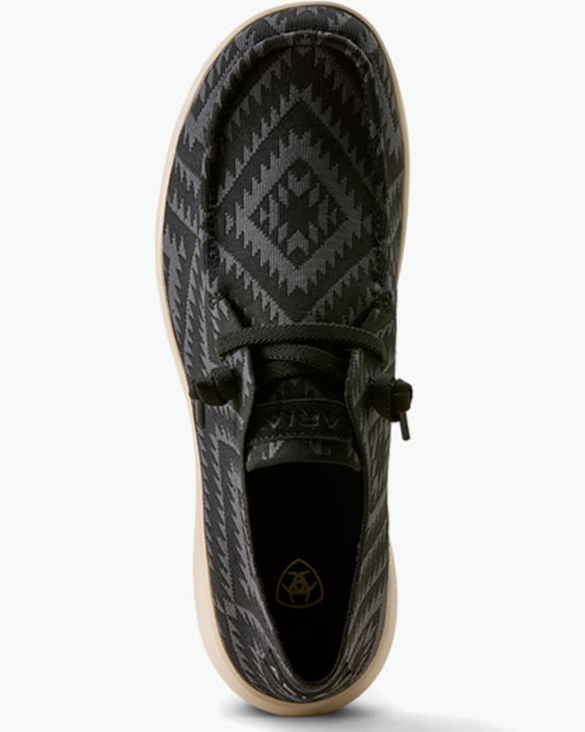 ARIAT MENS HILO BLACK SOUTHWEST KNIT SHOE