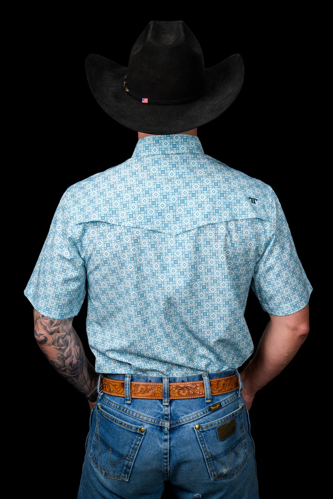 FERRELL MEN'S THE CAL - SHORT SLEEVE PEARL SNAP SHIRT