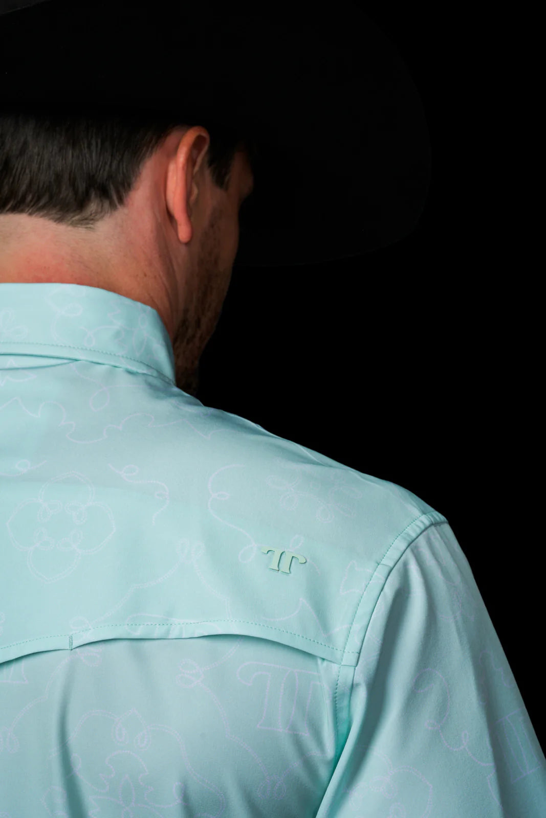FERRELL MEN'S THE CARSON - MINT SHORT SLEEVE PEARL SNAP SHIRT