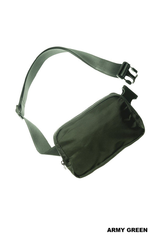 EVERYWHERE CROSS BODY FANNY PACK BELT BAG - ARMY GREEN