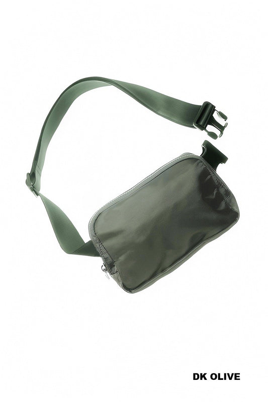 EVERYWHERE CROSS BODY FANNY PACK BELT BAG - DARK OLIVE