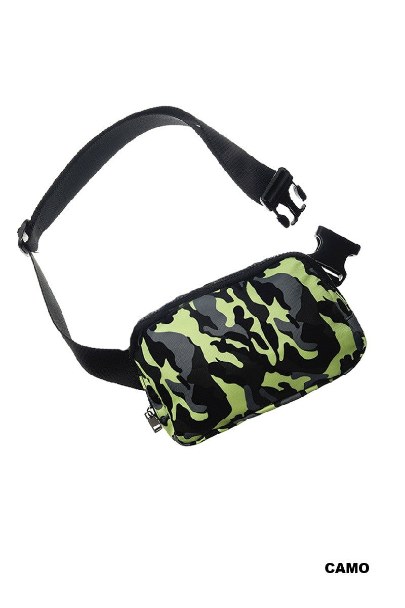 EVERYWHERE CROSS BODY FANNY PACK BELT BAG - CAMO