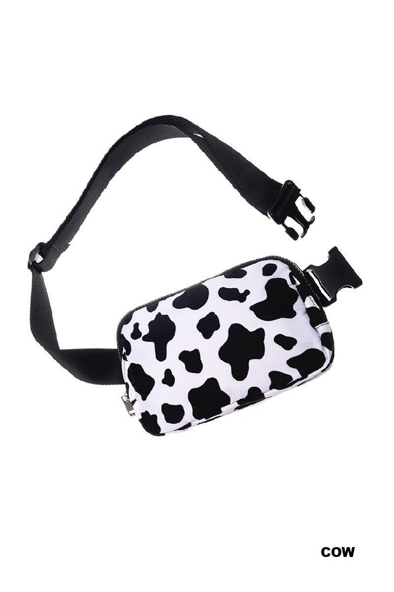 EVERYWHERE CROSS BODY FANNY PACK BELT BAG - COW