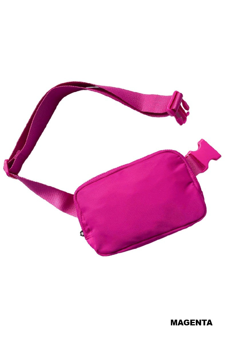 EVERYWHERE CROSS BODY FANNY PACK BELT BAG - MAGENTA