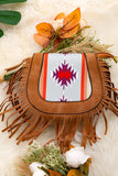 YOUTH GIRLS AZTEC CROSSBODY PURSE WITH FRINGE
