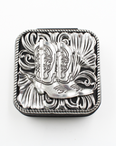 Western Cowboy Metal Boots Jewelry Travel Case