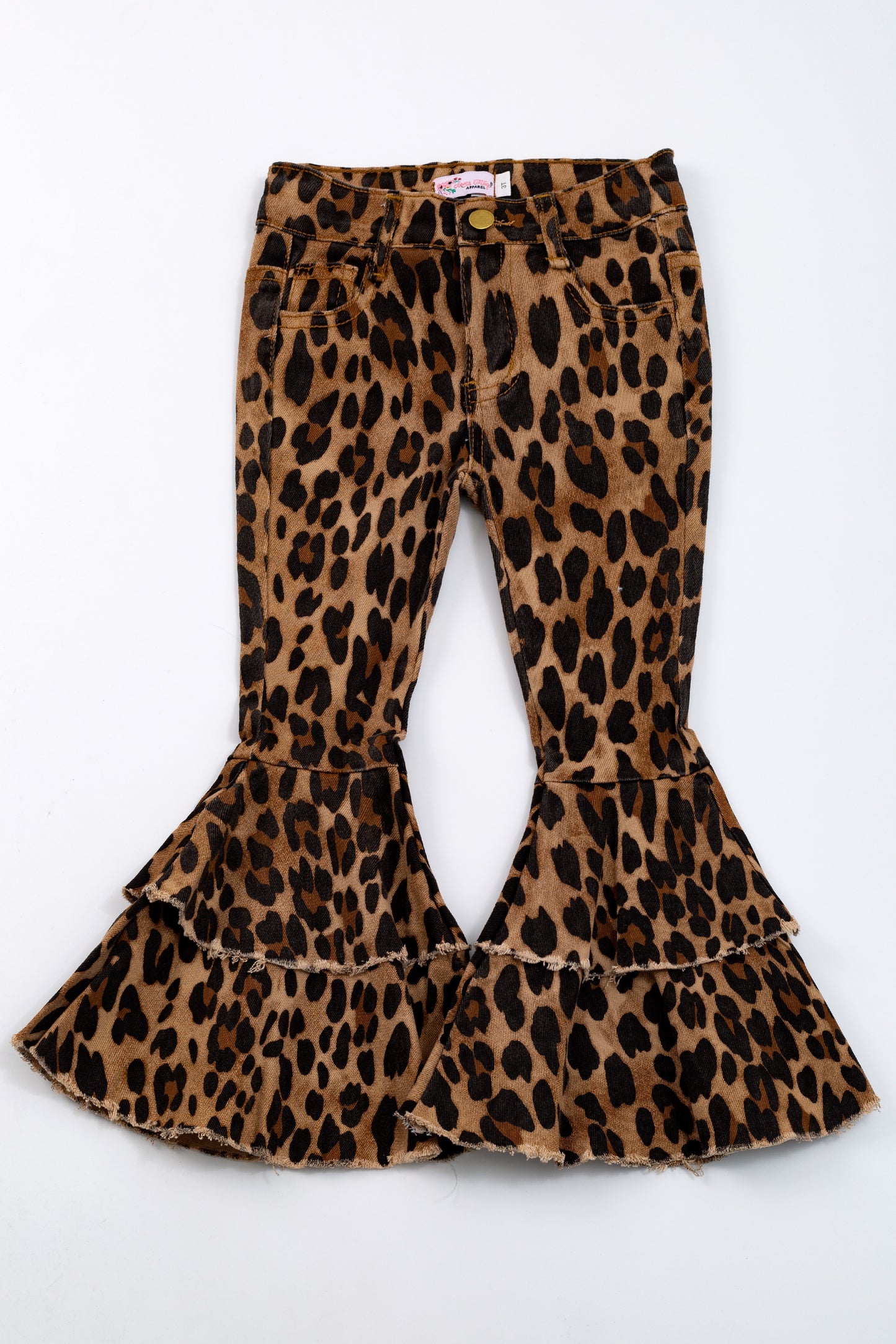 CHEETAH DENIM FLARES