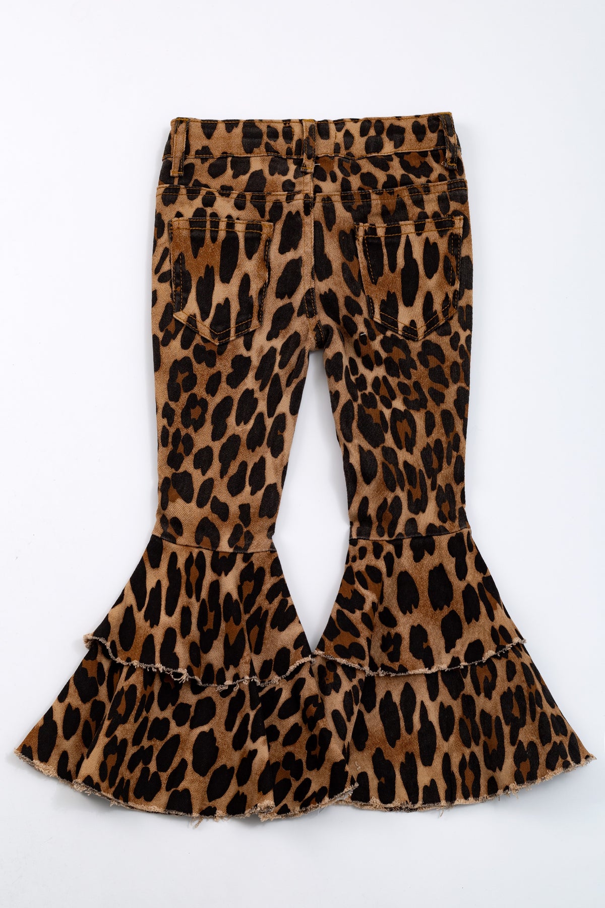 CHEETAH DENIM FLARES