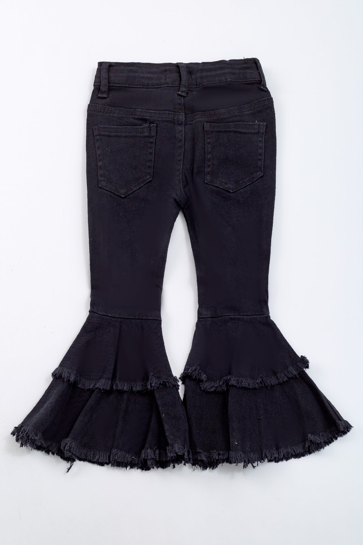 BLACK DENIM FLARES