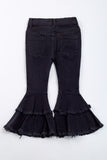 BLACK DENIM FLARES