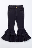 BLACK DENIM FLARES