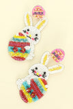 EASTER EGG HUNT RABBIT BEAD MIX DROP EARRINGS