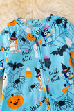 BLUEY HALLOWEEN PRINTED ONESIE WITH FOOTIE