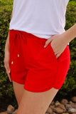 SOLID RED EVERYDAY SHORTS