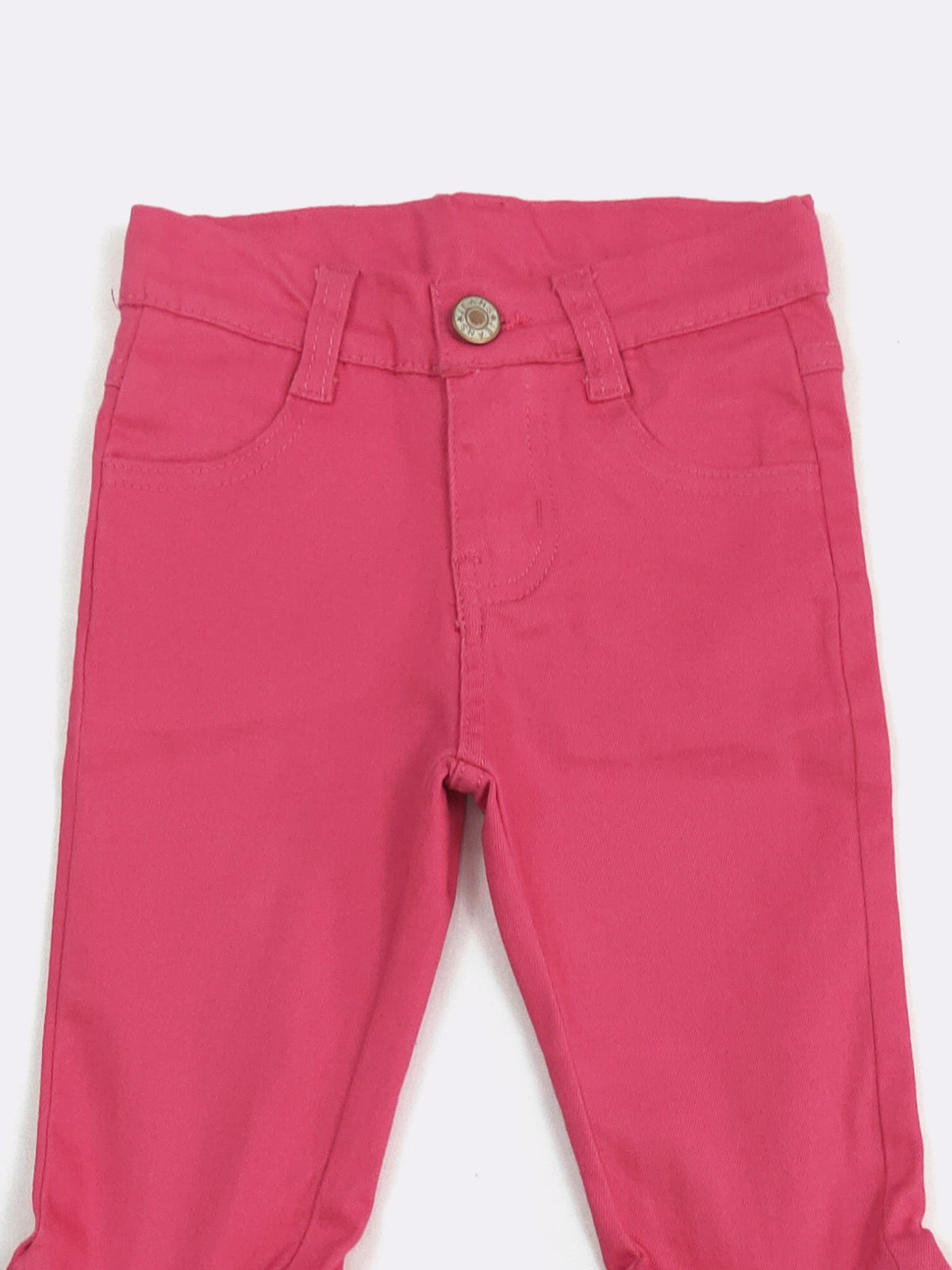 HOT PINK DENIM FLARES