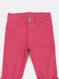 HOT PINK DENIM FLARES
