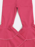 HOT PINK DENIM FLARES