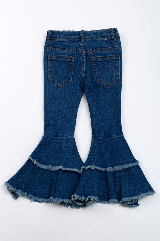 BLUE JEAN DENIM FLARES