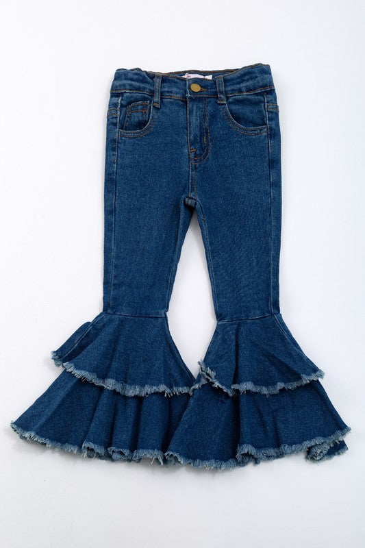 BLUE JEAN DENIM FLARES