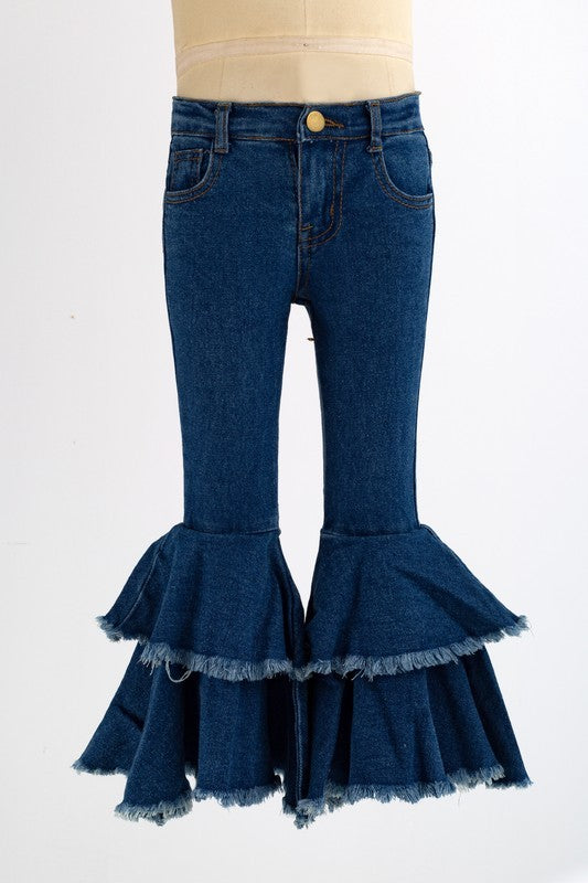 BLUE JEAN DENIM FLARES