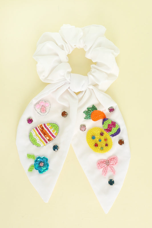 EASTER THEME BIG BOW UPLIFTING SCRUNCHIE