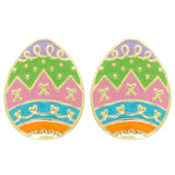 EASTER EGG ENAMEL COATED POST STUD EARRINGS