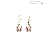GAMEDAY EPOXY BASEBALL DANGLE EARRINGS
