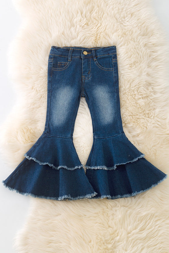 Western Double Layer Bell Pants