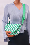 ALL NIGHT FESTIVAL BAG - K GREEN CHECKERED