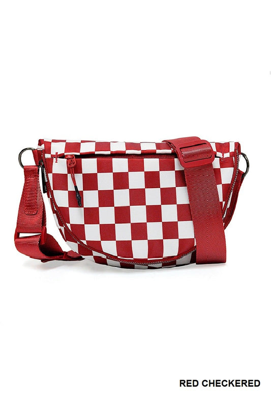 ALL NIGHT FESTIVAL BAG - RED CHECKERED