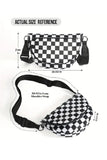 ALL NIGHT FESTIVAL BAG - BLACK CHECKERED