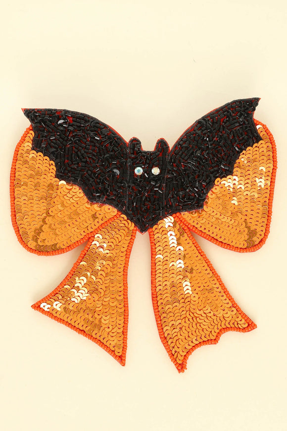 Halloween Theme Bow Barrette Hair Clip