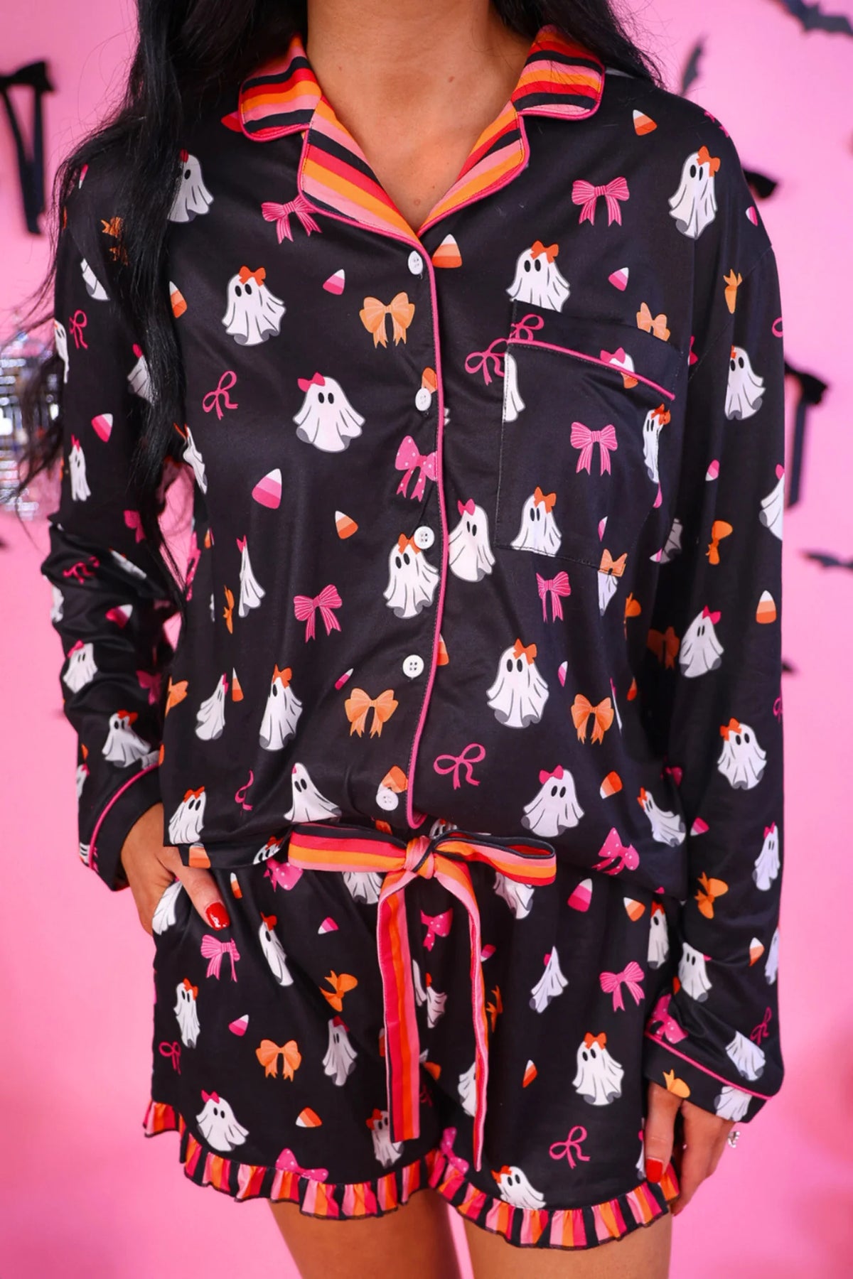 BOOOTIFUL GIGI RUFFLE PAJAMA SET